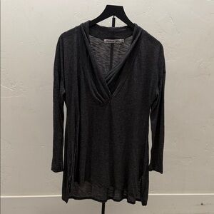 Michael Stars Charcoal Gray Tunic Top